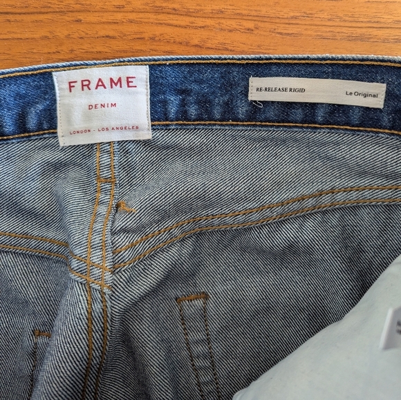 FRAME Denim Le Original Re-Release Rigid Straight Leg Jean, size 27 - Picture 8 of 8